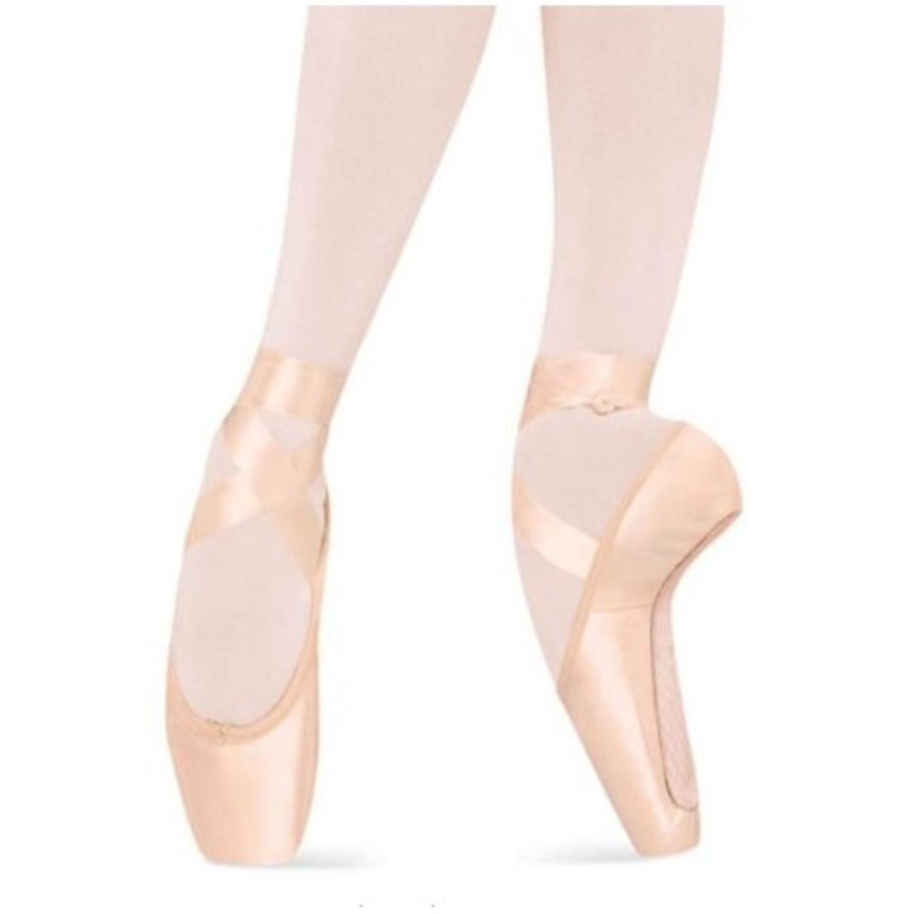 Bloch Serenade MKII S2131L Pink Pointe Shoes Size 2 E Ballet Dance Long Vamp